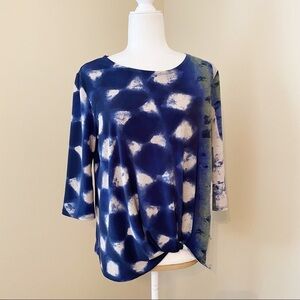 Clara Sun Woo Knot Front Bell Sleeve Top - S